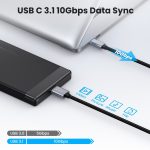 10 Gbit/s USB-C/Typ-C 3.1 auf Micro B mobiles Festplattenadapterkabel, 0.5m, 1.8m, 3m – Bild 4