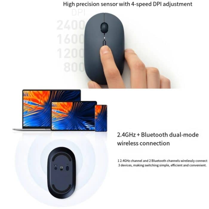 Xiaomi XMBXSB01YM Bluetooth Dual Modus Leise Tragbare Maus 3, XMBXSB01YM – Bild 3