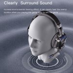 Yesido EK01 Kopfmontierter kabelgebundener RGB-Gaming-Kopfhörer mit Mikrofon, EK01 – Bild 5