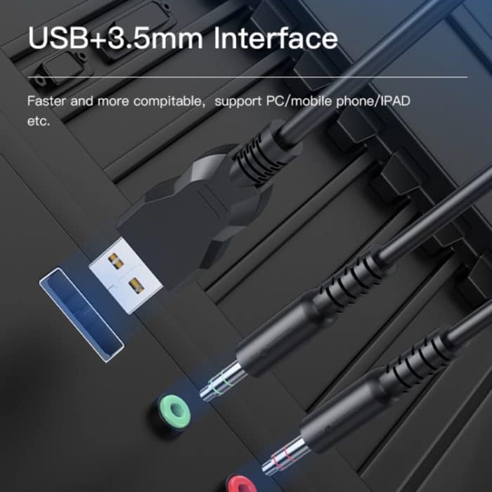 Yesido EK02 Kopfmontierter kabelgebundener Gaming-Kopfhörer mit RGB-Festfarblicht, EK02 – Bild 8