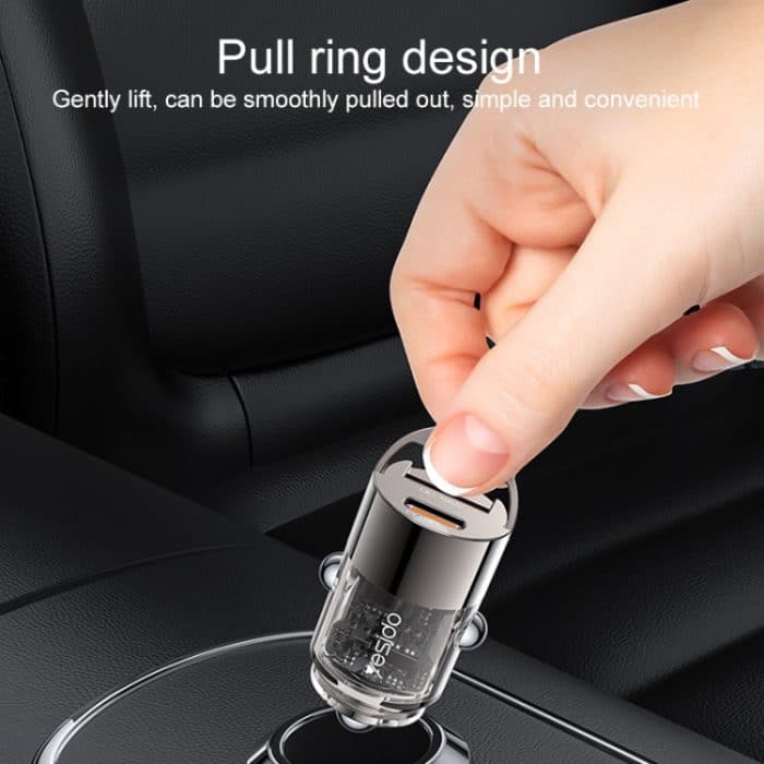 Yesido Y68 PD30W Typ-C + QC18W USB Zinklegierung Mini Autoladegerät, Y68 – Bild 6