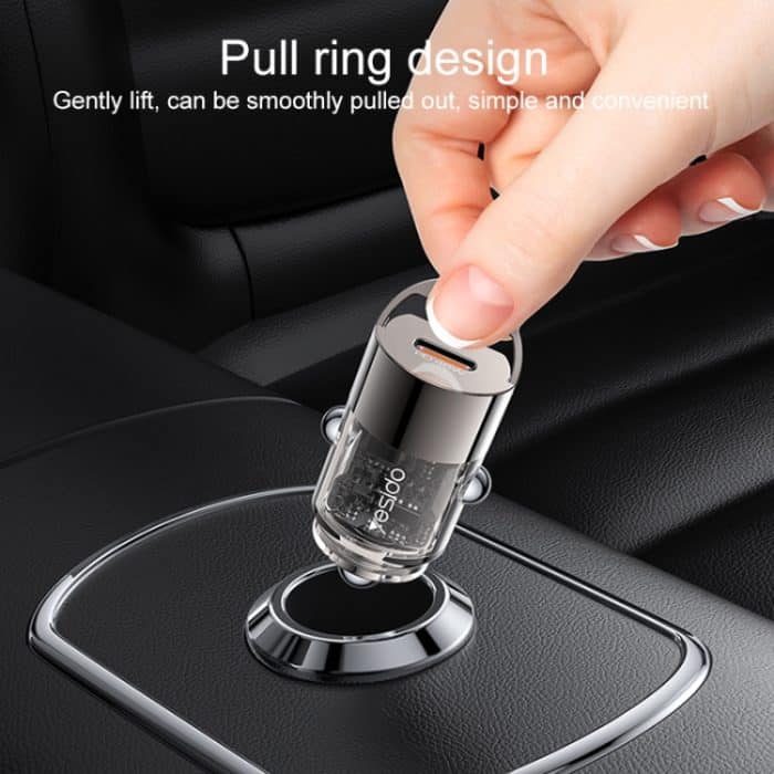 Yesido Y67 PD45W Einzelnes USB-C / Typ-C Mini-Autoladegerät aus Zinklegierung, Y67 – Bild 6