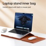 Multifunktionale Laptop-PU-Magnetständer-Split-Liner-Tasche mit Mauspad-Funktion, 15 inch, 13-14 inch – Bild 3