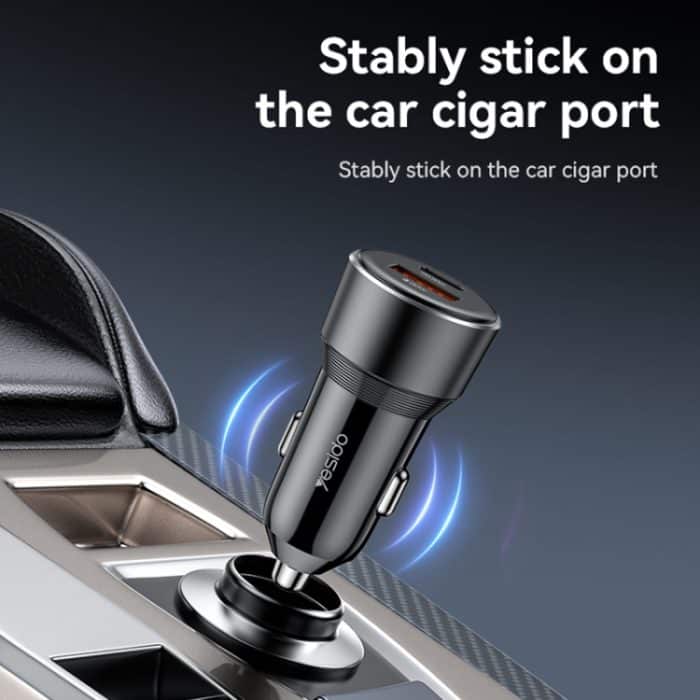 Yesido Y64 PD30W Typ-C + QC20W USB Superschnelles Autoladegerät, Y64 – Bild 6