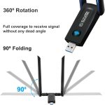 RE-1202 1200Mbps Dual Band Wireless Netzwerk Karte WiFi USB 3,0 Adapter Sender Empfänger – Bild 2