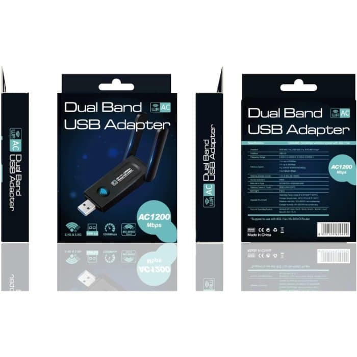 RE-1202 1200Mbps Dual Band Wireless Netzwerk Karte WiFi USB 3,0 Adapter Sender Empfänger – Bild 6