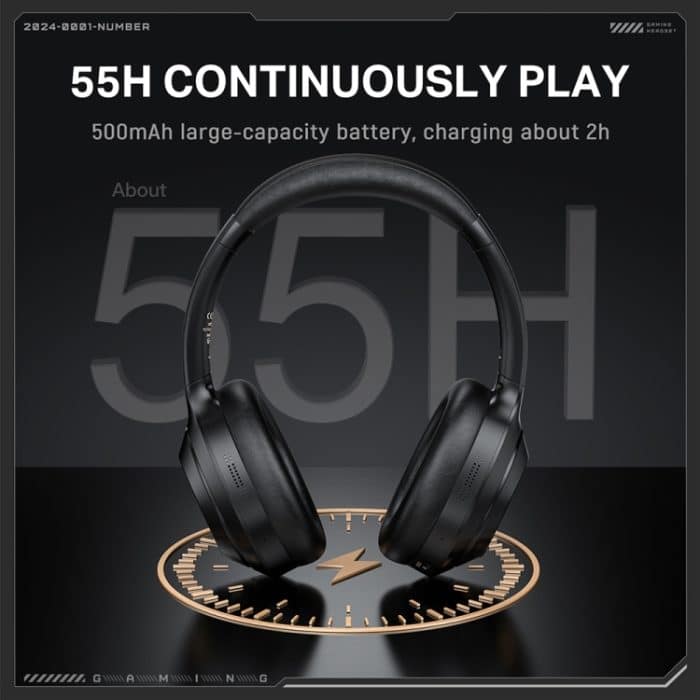 ONIKUMA GT811 Kopfmontierter kabelloser Bluetooth-Kopfhörer mit doppelter Rauschunterdrückung – Bild 3