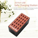 WLX-A5 90 W 20 Ports USB Automatische Zuweisung Intelligente Ladestation mit Kontrollleuchte, WLX-A5 US Plug, WLX-A5 EU Plug, WLX-A5 UK Plug, WLX-A5 AU Plug – Bild 5