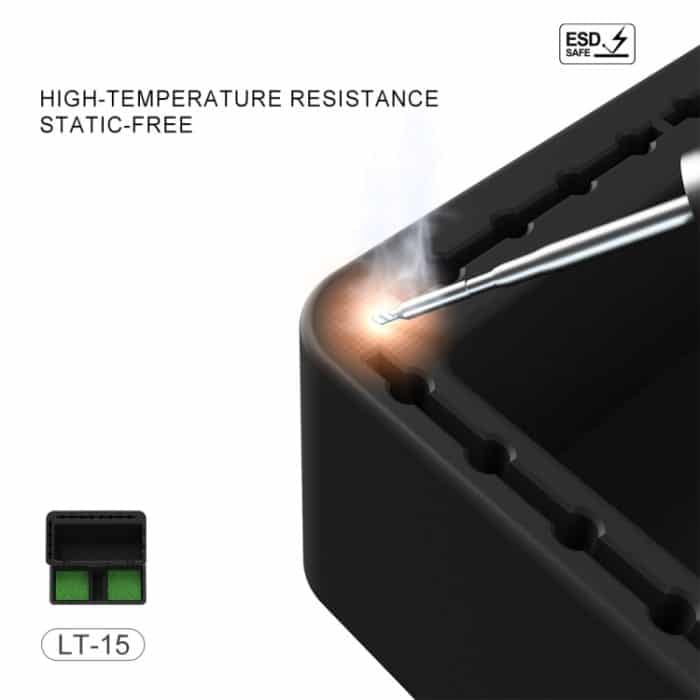 Mijing LT15 2 in 1 Multifunktions-Aufbewahrungsfach + Lötspitzen-Reinigungsbereich – Bild 3