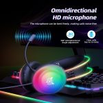 ONIKUMA X29 Kopfmontiertes kabelgebundenes Gaming-Headset mit RGB-Licht, Kabellänge: 2,2 m, X29 – Bild 2