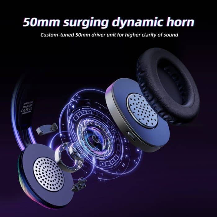 ONIKUMA X29 Kopfmontiertes kabelgebundenes Gaming-Headset mit RGB-Licht, Kabellänge: 2,2 m, X29 – Bild 4