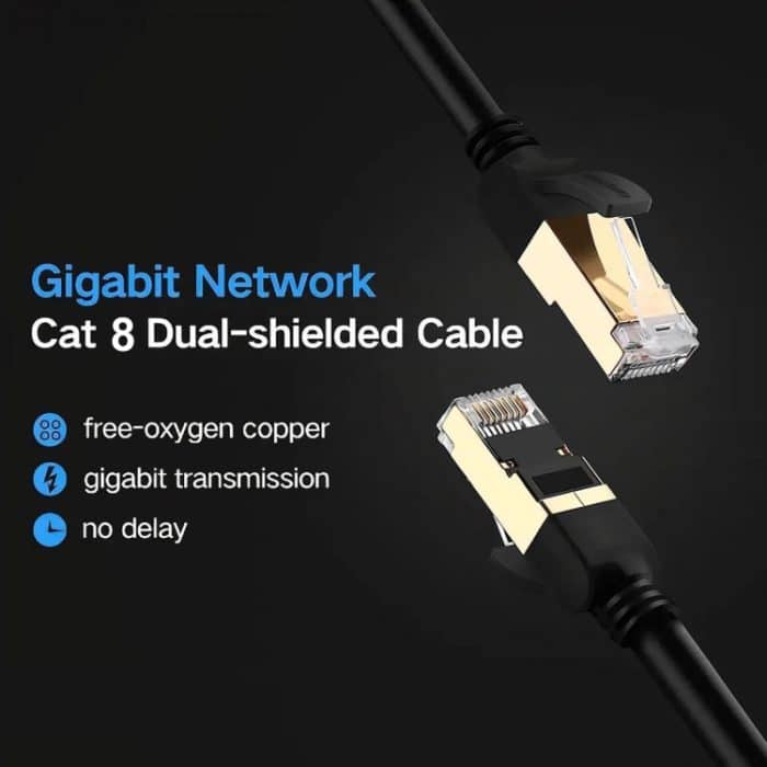 Gigabit-Netzwerkkabel Cat 8, doppelt geschirmt – Bild 5