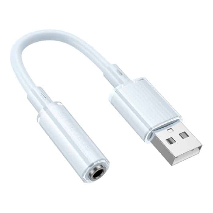 Borofone BV22 USB auf 3,5 mm externe Soundkarte, BV22 Blue, BV22 White – Bild 1