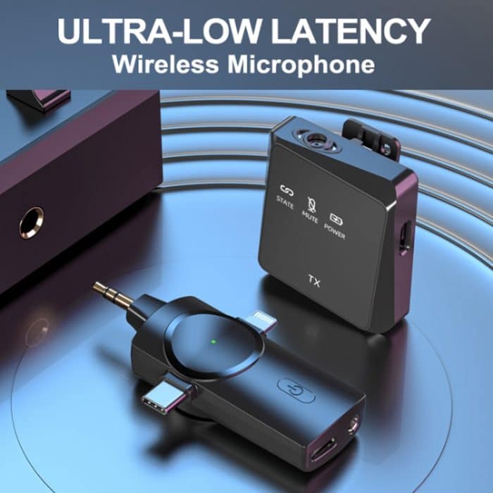 AP009 Drahtloses Lavaliermikrofon mit 3-in-1-Empfänger, One to One – Bild 4