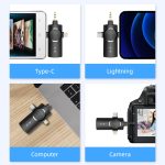 AP009 Drahtloses Lavaliermikrofon mit 3-in-1-Empfänger, One to One – Bild 7