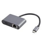 4-in-1 USB-C/Type-C 3.1 auf RJ45, PD und USB x 2 Ethernet-Adapterkabel, 4 in 1