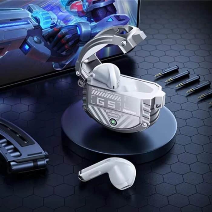 REMAX Gamebuds G5 Thunder Zinklegierung Rauschunterdrückung Kabellose Bluetooth-Musik-Ohrhörer, Gamebuds G5 Black, Gamebuds G5 Silver – Bild 3