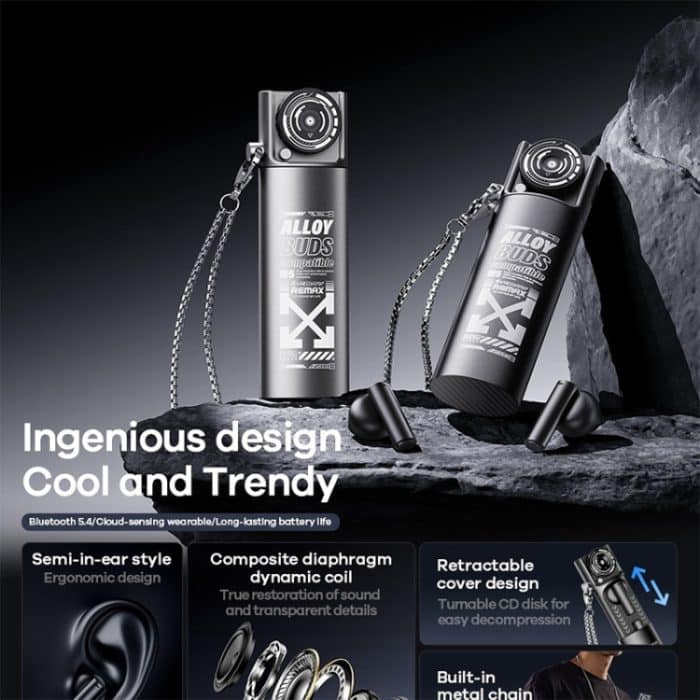 REMAX AlloyBuds M5 Metall-CD-Stereo-Bluetooth-Kopfhörer – Bild 3