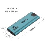 Onten UCA322+ 10 Gbit/s M.2 M-Key NVMe NGFF SSD-Gehäuse – Bild 2