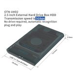 Onten UHD2 5 Gbps USB 3.0 auf 2,5 Zoll externe Festplattenbox HDD – Bild 3