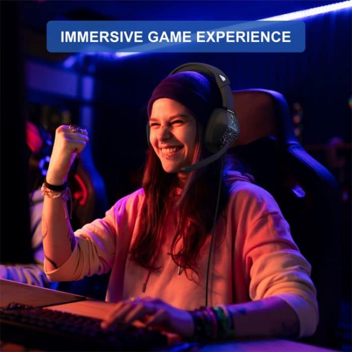 KOTION EACH G6000 On-Ear-Gaming-Headset mit Mikrofon, Länge: ca. 2,1 m, G6000 – Bild 7