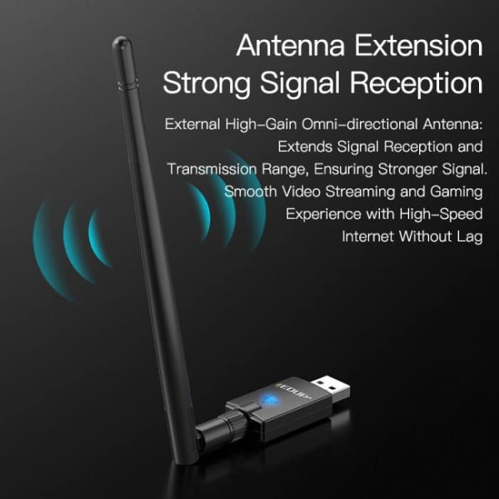 EDUP EP-AX900 900Mbps WiFi 6 Bluetooth 5.3 Dual-Band USB Wireless WiFi Adapter, EP-AX900 – Bild 4