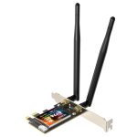 EDUP EP-BE9715 8774Mbps WiFi 7 Bluetooth 5.4 Tri-Band PCI-E WiFi Adapter Drahtlose Netzwerkkarte, EP-BE9715