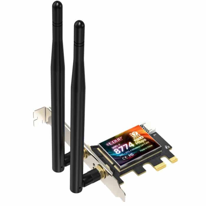 EDUP EP-BE9715 8774Mbps WiFi 7 Bluetooth 5.4 Tri-Band PCI-E WiFi Adapter Drahtlose Netzwerkkarte, EP-BE9715 – Bild 3