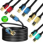Glasfaserbandbreite für Zuhause, 10 Gigabit CAT8-Netzwerkkabel, 0.5m, 1m, 1.5m, 2m, 3m, 5m – Bild 2