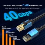 Glasfaserbandbreite für Zuhause, 10 Gigabit CAT8-Netzwerkkabel, 8m, 10m, 15m, 20m – Bild 6