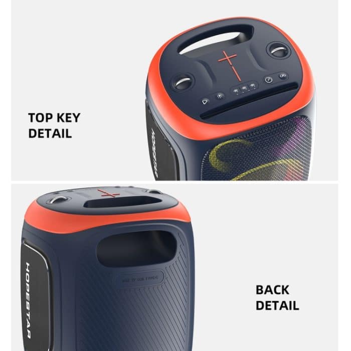 HOPESTAR PARTY130 Bluetooth-Lautsprecher mit langer Lebensdauer und Dual-Mikrofon für den Außenbereich – Bild 3