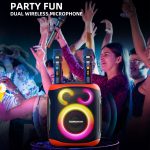 HOPESTAR PARTY130 Bluetooth-Lautsprecher mit langer Lebensdauer und Dual-Mikrofon für den Außenbereich – Bild 6