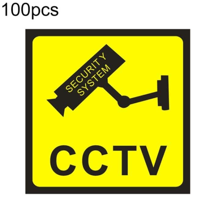 EDA0074817.jpg Warnaufkleber für 24-Stunden-Videoüberwachungsmonitore, 100 Stück – Bild 1