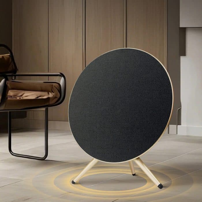 LP18 Creative Flying Saucer Tragbarer Subwoofer-Bluetooth-Lautsprecher mit Stativ – Bild 3