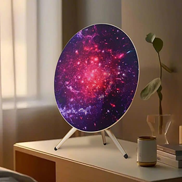 LP18 Creative Flying Saucer Tragbarer Subwoofer-Bluetooth-Lautsprecher mit Stativ – Bild 5