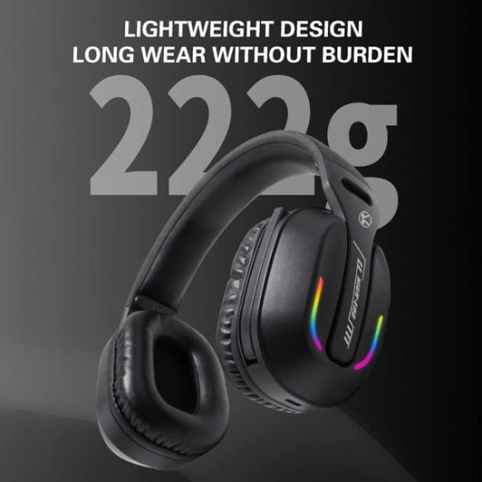 Bluetooth 5.4 Kopfmontiertes RGB-Kabelloses Bluetooth-Gaming-Headset mit Sender, GT100 – Bild 4