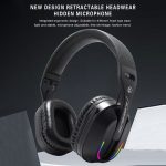 Bluetooth 5.4 Kopfmontiertes RGB-Kabelloses Bluetooth-Gaming-Headset mit Sender, GT100 – Bild 6