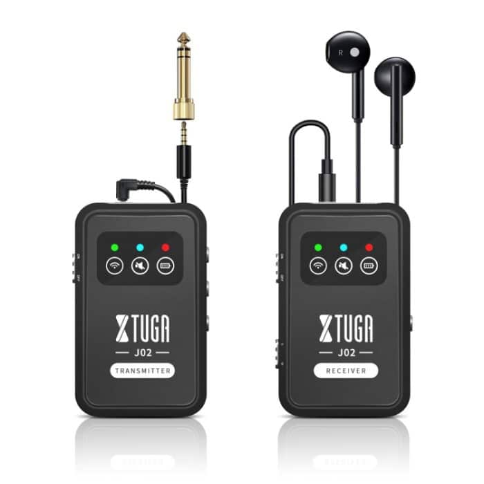 EDA007497301A.jpg XTUGA J02 2,4G Stereo Wireless In-Ear Mini Monitor System mit Sender und Empfänger, J02 – Bild 1