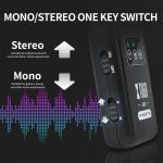 XTUGA J02 2,4G Stereo Wireless In-Ear Mini Monitor System mit Sender und Empfänger, J02 – Bild 5