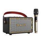 Zealot MT01M Retro Card Tragbarer kabelloser Bluetooth-Lautsprecher mit Mikrofon, MT01 + 1 Mic