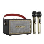 Zealot MT01M Retro Card Tragbarer kabelloser Bluetooth-Lautsprecher mit zwei Mikrofonen, MT01 + 2 Mic