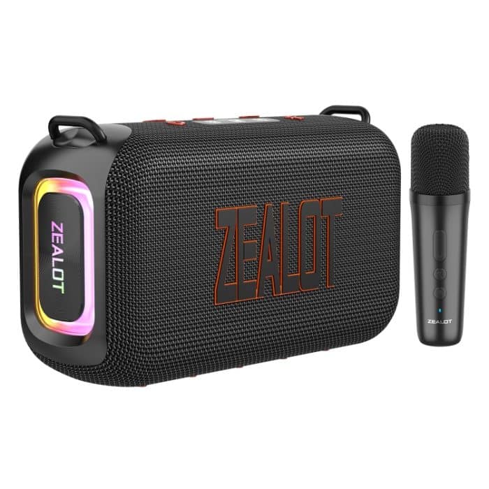 EDA007499101A.jpg Zealot S85M 50W Tragbarer Bluetooth-Außenlautsprecher mit Mikrofon, S85 + 1 Mic – Bild 1