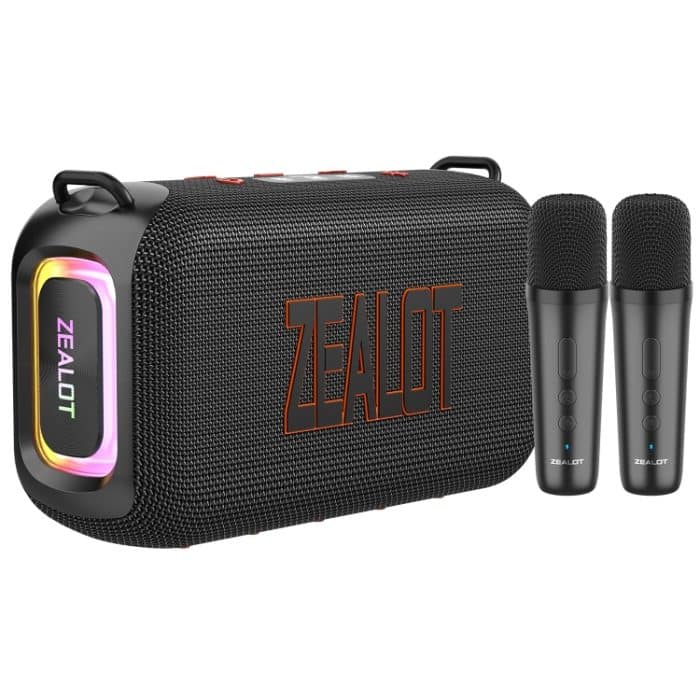 Zealot S85M 50W tragbarer Bluetooth-Lautsprecher für den Außenbereich mit zwei Mikrofonen, S85 + 2 Mic – Bild 1