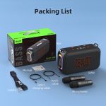 Zealot S85M 50W tragbarer Bluetooth-Lautsprecher für den Außenbereich mit zwei Mikrofonen, S85 + 2 Mic – Bild 12