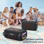 Zealot S85M 50W tragbarer Bluetooth-Lautsprecher für den Außenbereich mit zwei Mikrofonen, S85 + 2 Mic – Bild 10