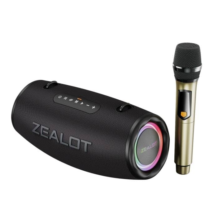 Zealot S87M 80W Tragbarer RGB-Bluetooth-Außenlautsprecher mit Mikrofon, S87 + 1 Mic – Bild 1
