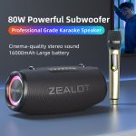 Zealot S87M 80W Tragbarer RGB-Bluetooth-Außenlautsprecher mit Mikrofon, S87 + 1 Mic – Bild 2