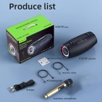 Zealot S87M 80W Tragbarer RGB-Bluetooth-Außenlautsprecher mit Mikrofon, S87 + 1 Mic – Bild 12