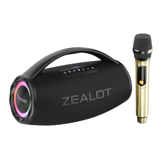 Zealot S97M 80W tragbarer RGB-Bluetooth-Lautsprecher für den Außenbereich mit Mikrofon, S97 + 1 Mic – Bild 1