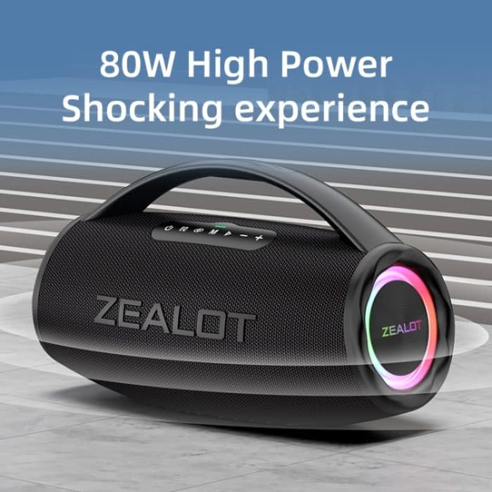 Zealot S97M 80W tragbarer RGB-Bluetooth-Lautsprecher für den Außenbereich mit Mikrofon, S97 + 1 Mic – Bild 3